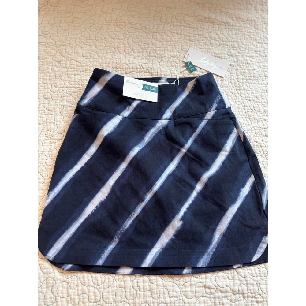 Lady Hagen Golf Navy Blue Tie-Dye Mini Skort Size XS #491